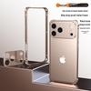 iPhone 17 Pro Max Clamshell Metal Frame Case with Heat Dissipation and Drop Protection