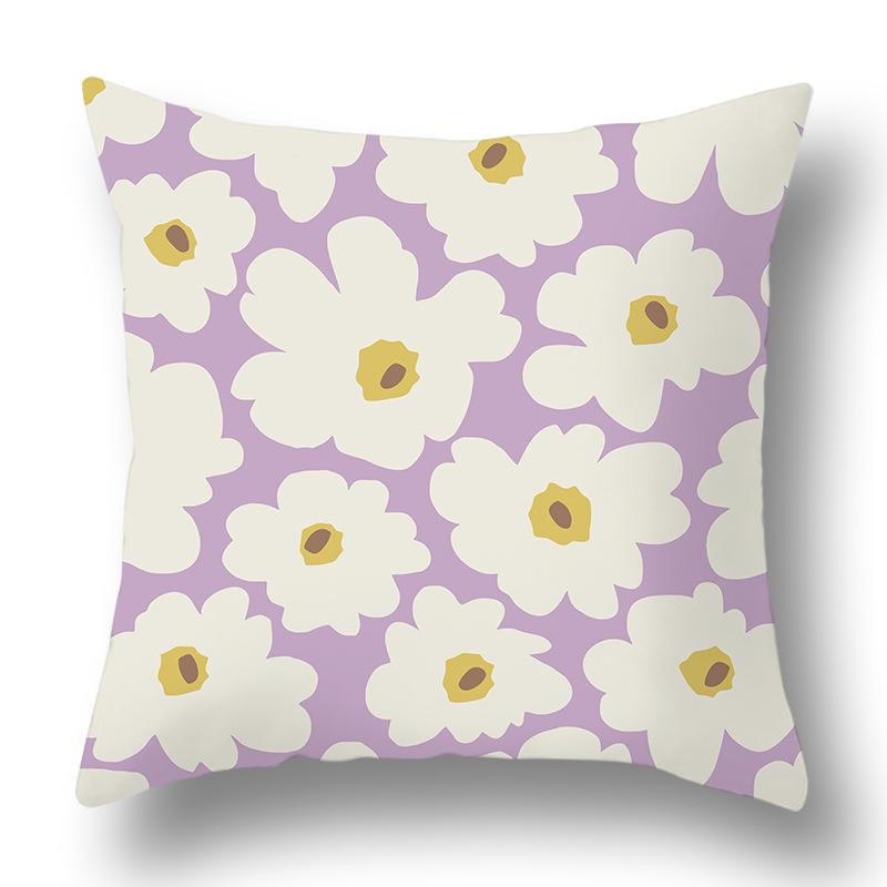 

Фиолетовая наволочка с живыми цветами, для дома, дивана, прикроватная, для офиса, девчачье-розовая наволочка 45 * 45Cm (without pillow core)