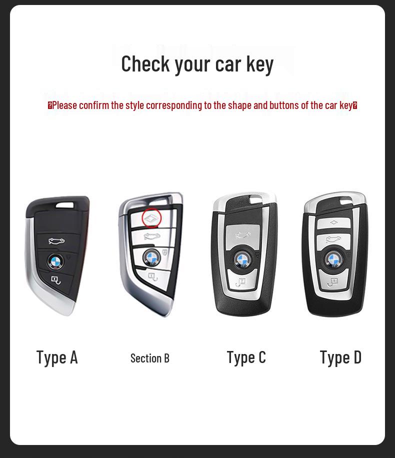 BMW Key Case for Cross-border Models: Compatible with 3 Series 325Li, 5 Series 530, X1, X2, X3, X4, X5