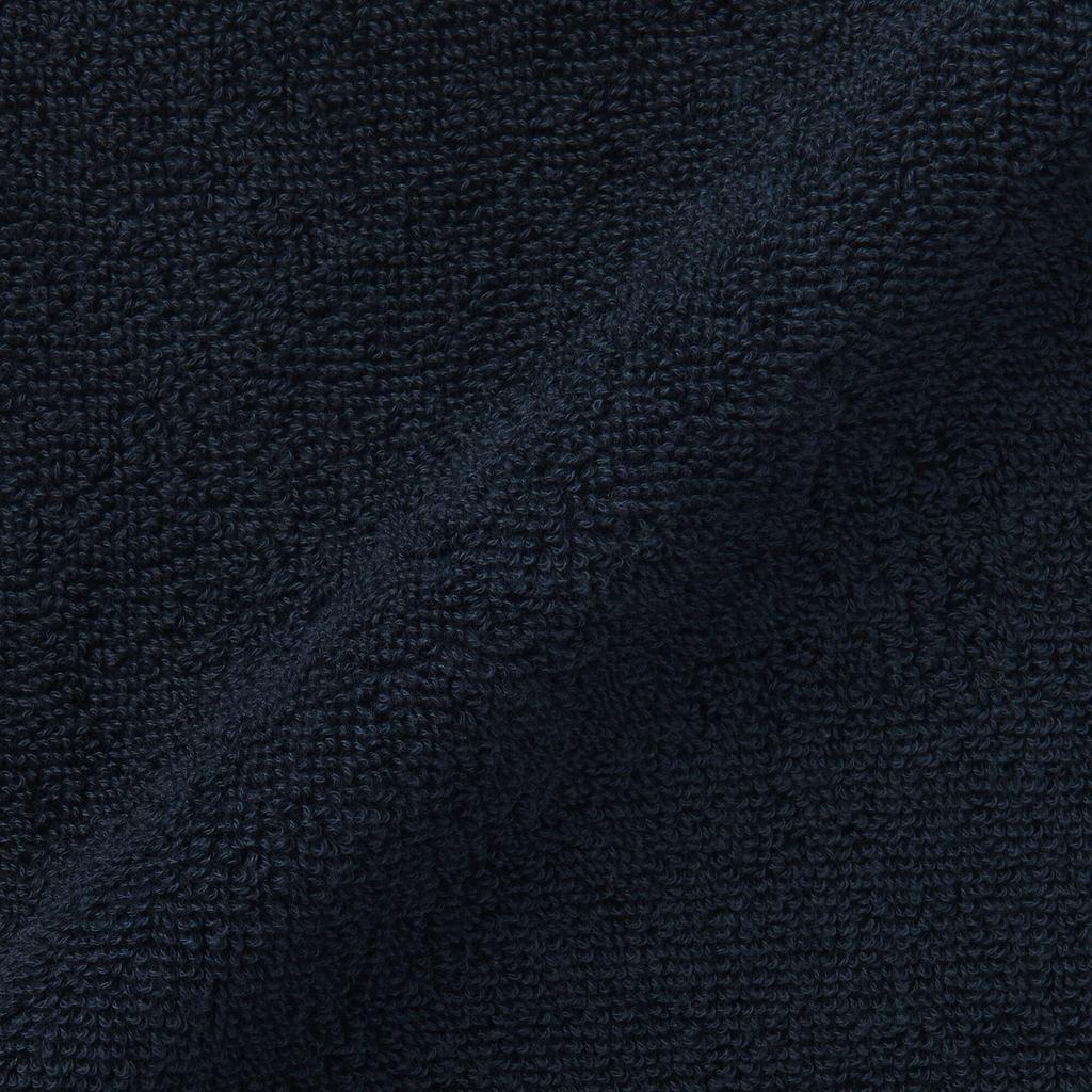 MUJI Flauschiger Frottee-Handtuch mit Set von 34 x 35 84705366 Schlaufen, 10, cm, Marineblau/Weich,