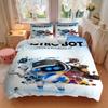 Astro Bot Rescue Mission Juego de Ropa de Cama de 3 Piezas Funda Nórdica con 2 Fundas de Almohada Regalo de Cumpleaños para el Hogar