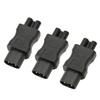 3Pcs IEC320 C8 to IEC320 C5 Power Adapter IEC320 Male C8 to Female C5 Power Socket Adapter for PDU Chassis UPS Socket