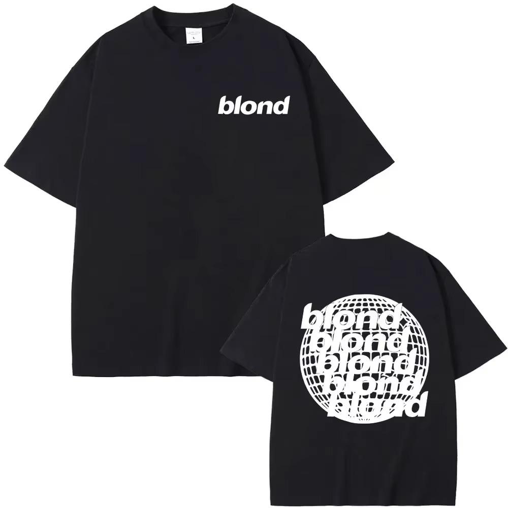 Streetwear Rapper Frank Channel Orange Graphic Print Tshirt Ocean Oversized T-shirts Blond Hip Hop Vintage Men's Blond Tees Top