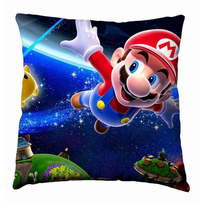Game Mario Super Zippered Pillow Case 177 Inch Cushion Cover Home Decoration
