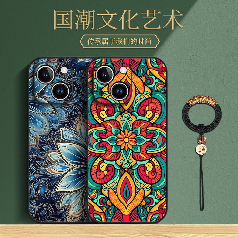 Apple 11 Mobile Phone Case 11pro Chinese Style Relief 11promax Totem 11 All-inclusive Anti-drop 11pro Protective Case