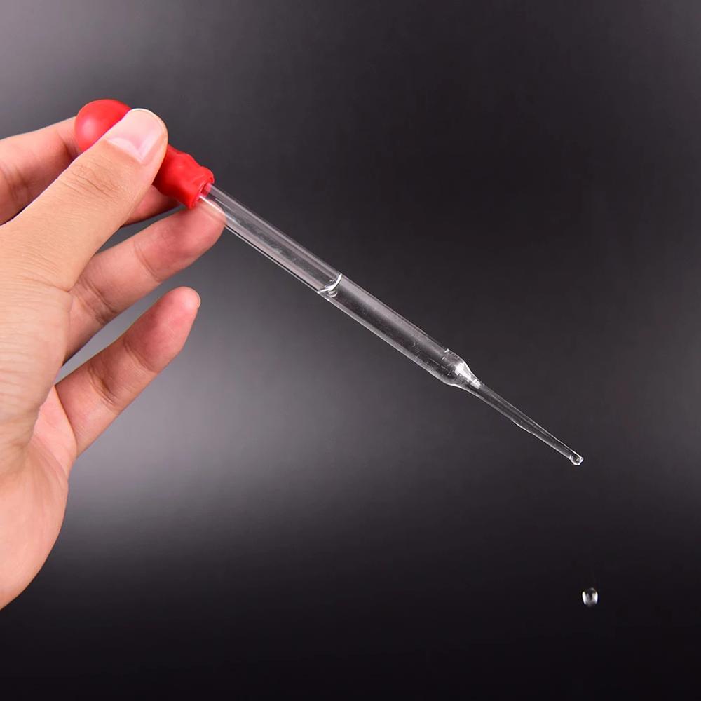 Chemistry Rubber Head Glass Pipette Dropper Transfer Glass Dropper Medicine Dropper