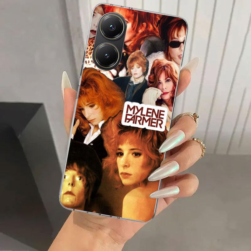 Mylene Farmer Phone Case for Xiaomi Poco X5 X6 X7 Pro F7 Ultra M7 Redmi 15 15C 13 13C 12 12C 10 10A 10C 9 9A 9C 9T Shell Poco X7