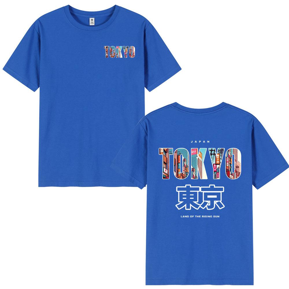 Japan Tokyo Printed T Shirts Unisex Women Clothing Fashion Vintage Short Sleeve Tshirt 100 Cotton Short Sleeve T Shirt Streetwear