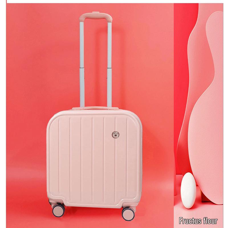 Valiză Mini Troler Stil Coreean 18" cu Roți Universale 20" și Lacăt cu Combinație.