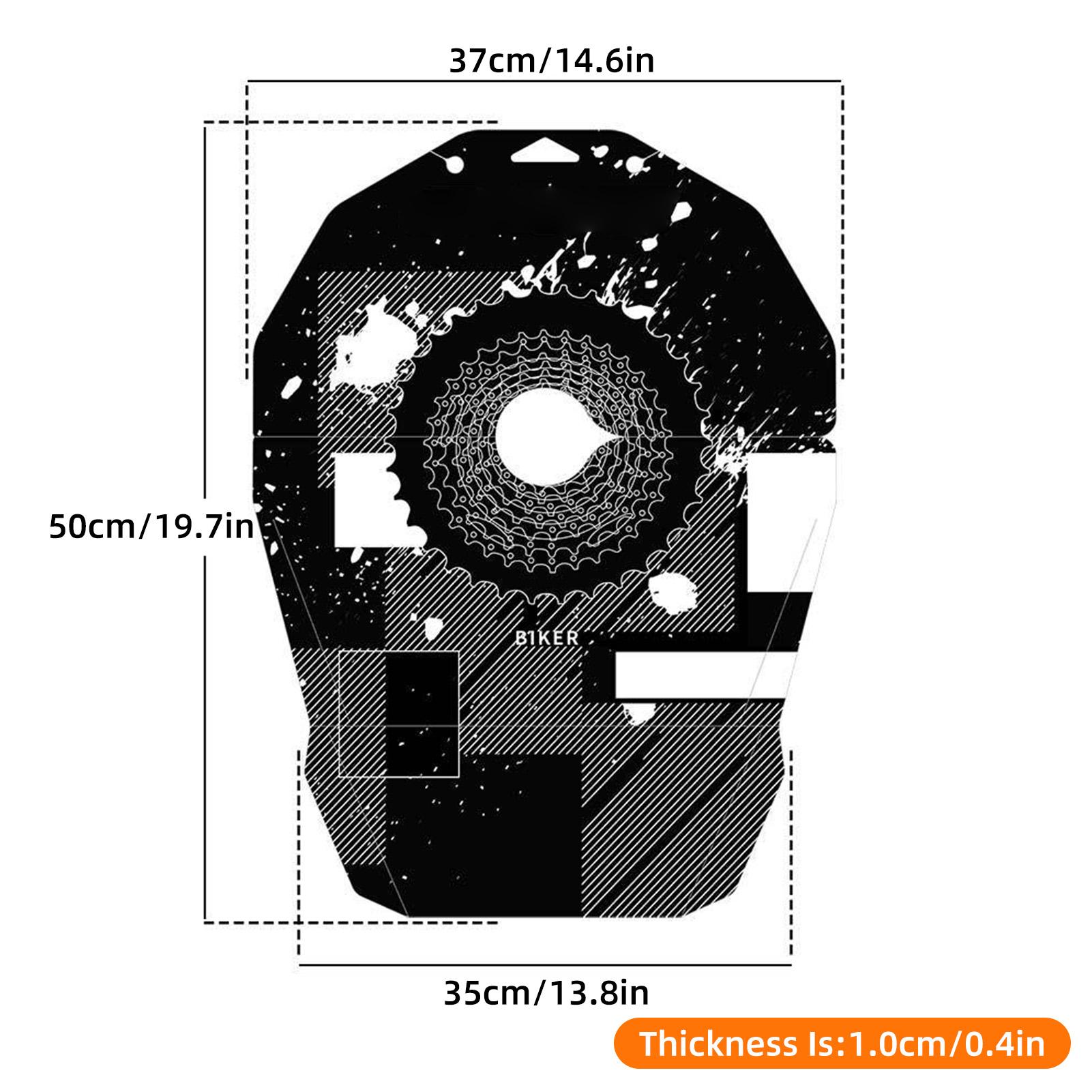 

Protection Oil-proof Board Bike Washing Cover Disc Brake For Bike Maintenance And Cleaning Tool Prevent Noise And Degradation чёрный