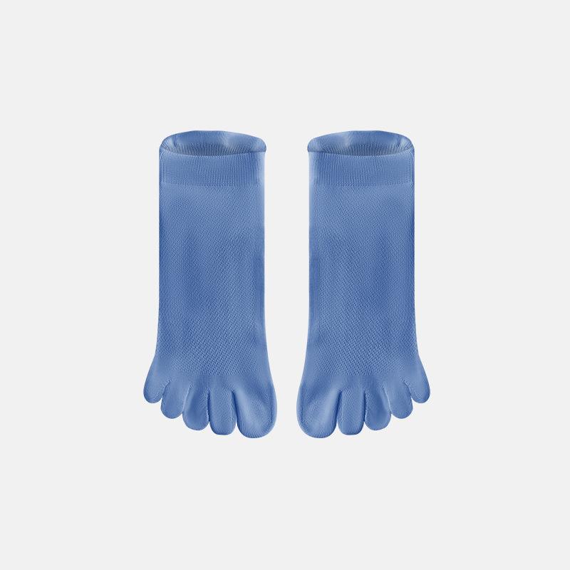 Men's Spring and Summer New Antibacterial Deodorant Mesh Breathable Five Finger Socks