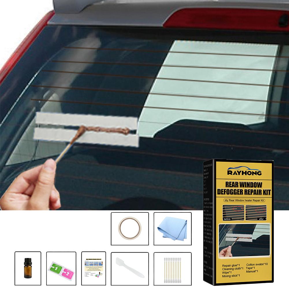 Auto Heckscheibenheizung Reparatursatz DIY Schnellreparatur Gitter Defroster Kit Fix Heizung Glaslinien Defrostergitter Autozubehör