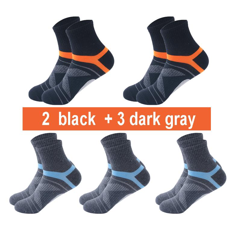 10 STÜCKE=5 Paar Hochwertige Baumwolle Neue Herbst Herrensocken Laufen Winter Freizeit Atmungsaktive Aktive Socken Streifen Sportsocken EUR38-48