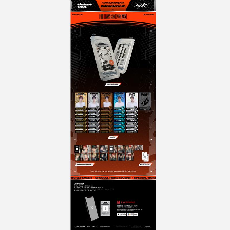 [Vorbestellung] CLOSE YOUR EYES Das 3. Mini-Album [blackout] (Ticketversion)