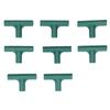 8Pcs T Shape Connector DIY Plant Stake Joint Tee Adapter for 16mm Garden Plant Support