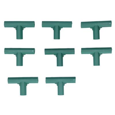 8 Pezzi Connettore a T Fai da Te Giuntura a T Adattatore per Supporto Piante da Giardino 16mm