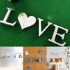 Letters Love Furniture Mirror Tiles Wall Sticker  Art Decor
