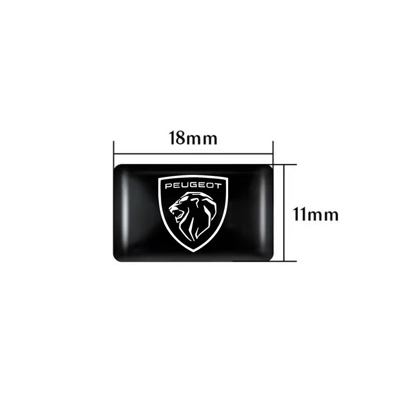10Pcs Car Steering Wheel Sticker Badge Interior Decoration For Peugeot 408 5008 4008 208 3008 308 2008 LC 207 107 508 406 407 307