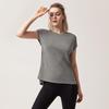 New Women's Loose-Fit Yoga and Running Short-Sleeve Fitness Tops with Back Slit
