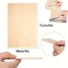 Wood Sheets Basswood Craft Board Unfinished Plank Plywood Thin Wooden Flat Diy Natural Timber Pieces Birch Drawing Painting