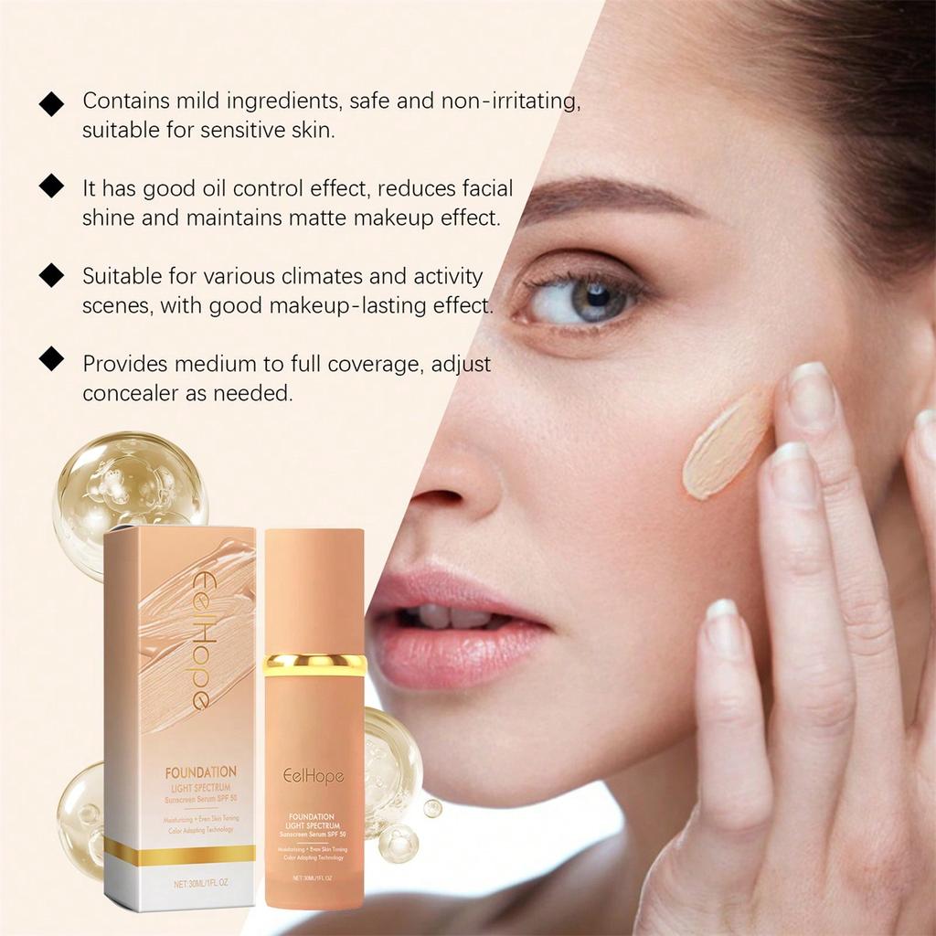 Color-Changing Liquid Foundation: Customized Coverage, Moisturizing, and Radiant