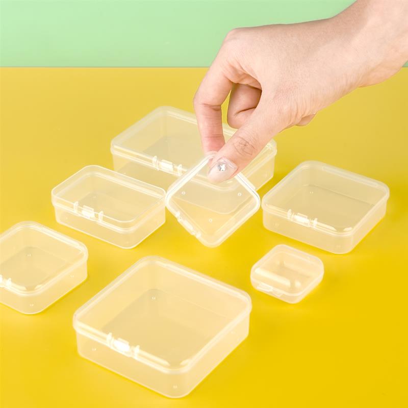 10 small storage boxes, rectangular boxes, hairpin packaging boxes, jewelry storage boxes, dust-proof jewelry storage boxes