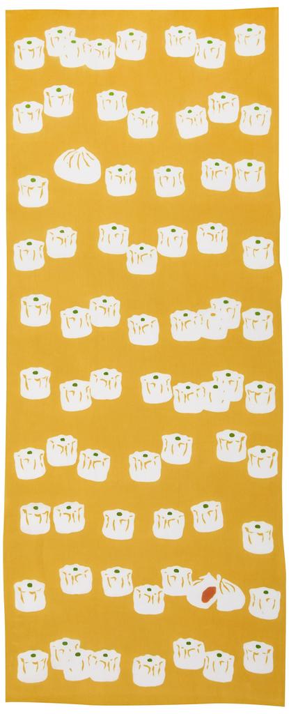 Prairiedog Tenugui Shumai Hand Made In Hanging Scroll (Shumai) Towel, Japan, 100% Cotton, Dyed, Tapestry,