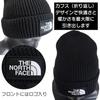 The North Face Knit Cap TNF Logo Box Cuffed Beanie Black Free Size