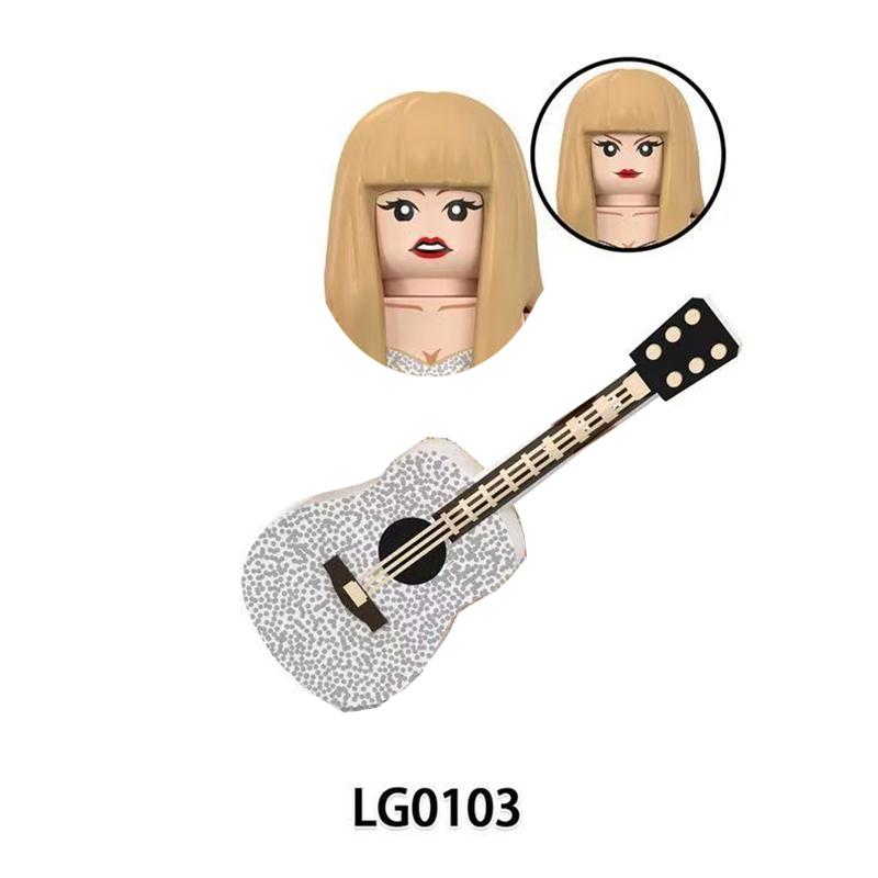 CY134 LG1015 WM989 Singer Building Blocks Jobs Assemble Bricks Cute Action Toy Figures Small Dolls Gifts For Children Kids