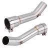 Motorcycle Full Exhaust System Middle Pipe Link Connect for Yamaha FZ1 FZ1 N 2006 2015
