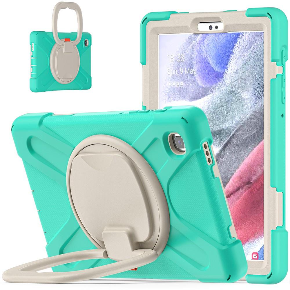 Kids Case for Samsung Galaxy Tab A7 Lite 8.7 T220/T225, Armored, Children, Green / Gray