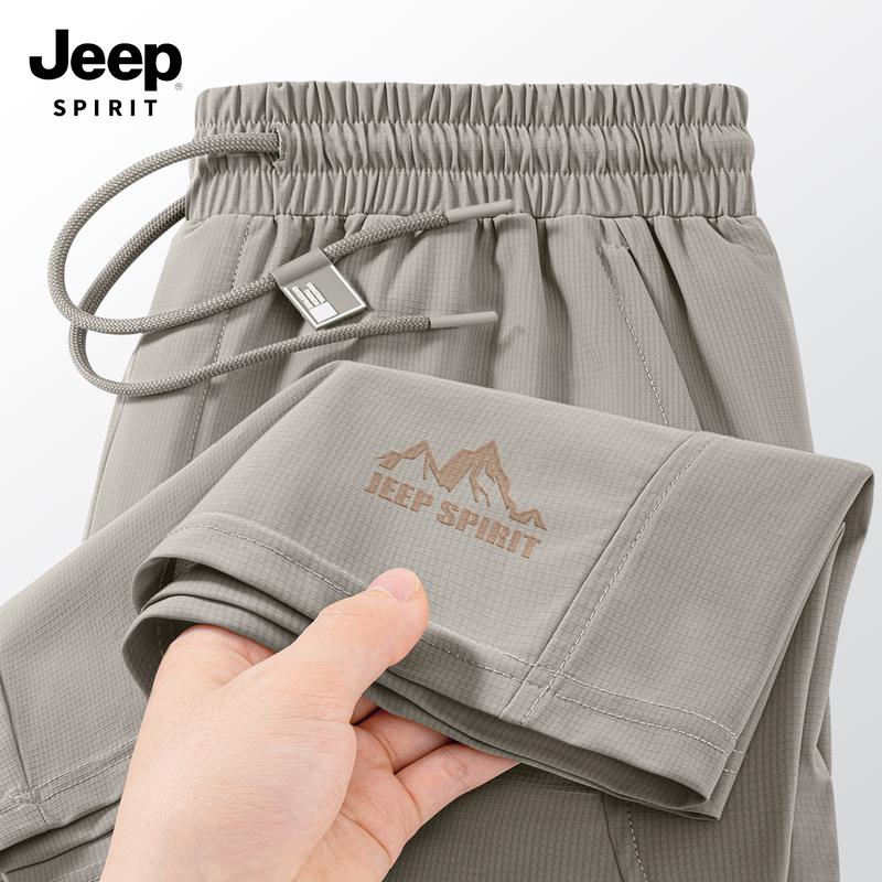 Мужские спортивные шорты JEEP SPIRIT из ледяного шелка, быстросохнущие 3XL
