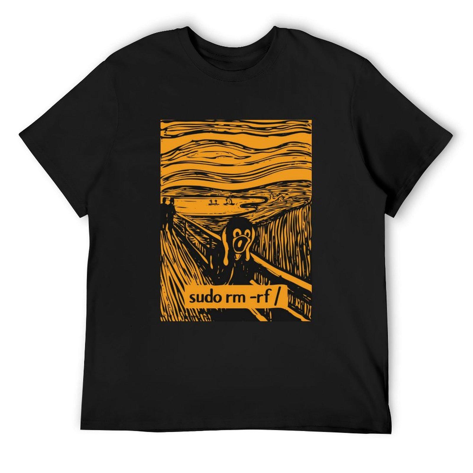 sudo rm -rf T-Shirt anime plain anime clothes mens graphic t-shirts anime 4XL