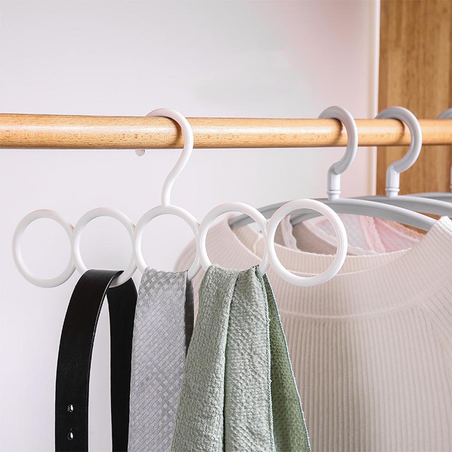 Scarf Hanger and Belt Storage Rack Used for Neckties Belts Scarves Space Saving Multi-purpose Storage Rack Clothing Organizer