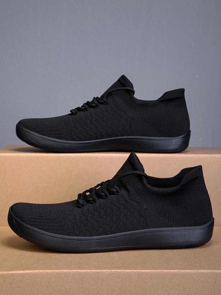 

Обувь босиком с широким носком для мужчин, минималистичная, дышащая, удобная обувь для трейлраннинга и ходьбы, черные кроссовки 44