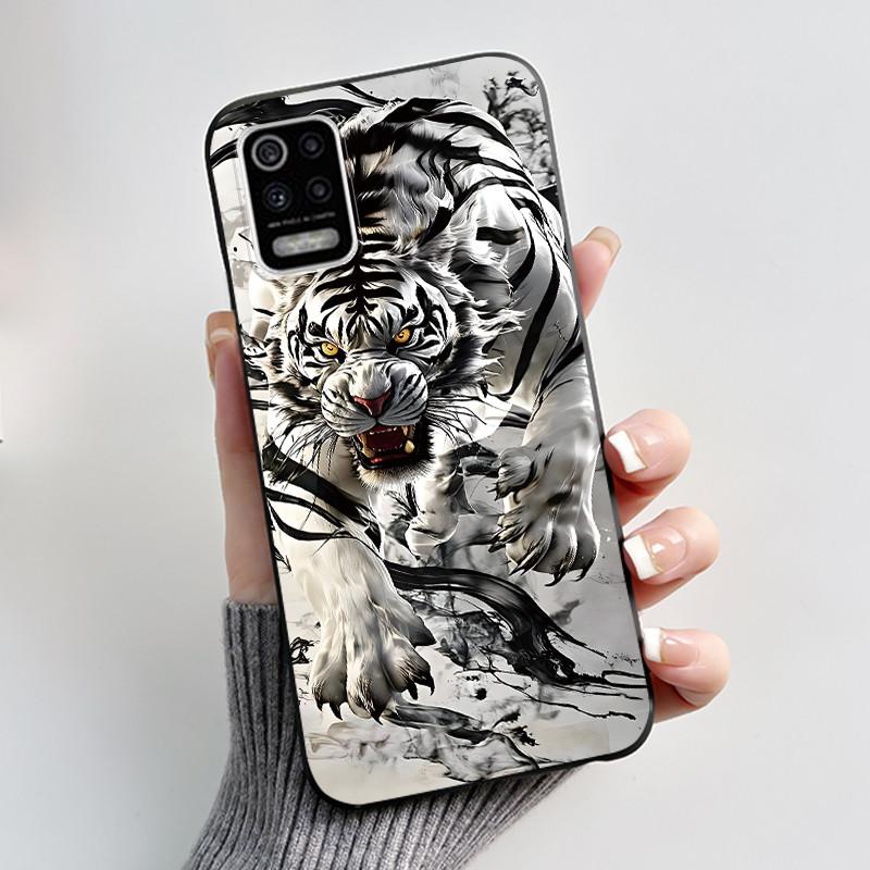 Case For LG K52 Q52 K62 Phone Case Luxury Cute Love Rabbit Funny Ultra Thin Slim Soft Black TPU Silicone Protective Back Cover