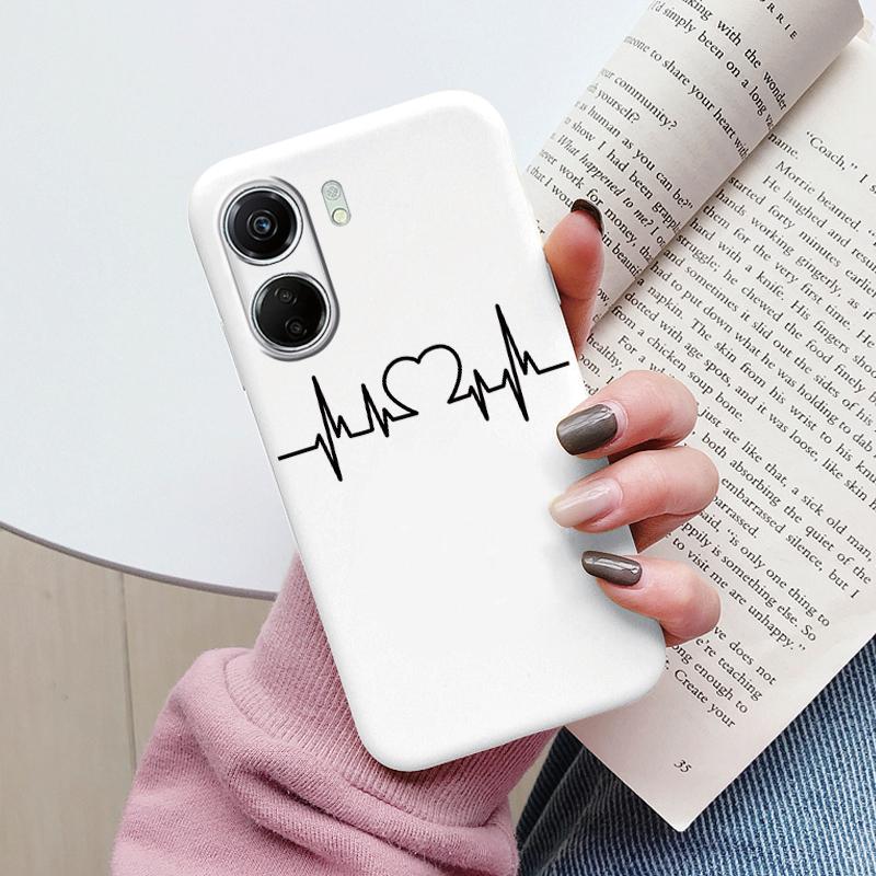 For Poco C65 Phone Case Silicone Soft TPU Protective Soft Cat Coque Para Fundas For Xiaomi Poco C65 Capa Little Dinosaur Shell