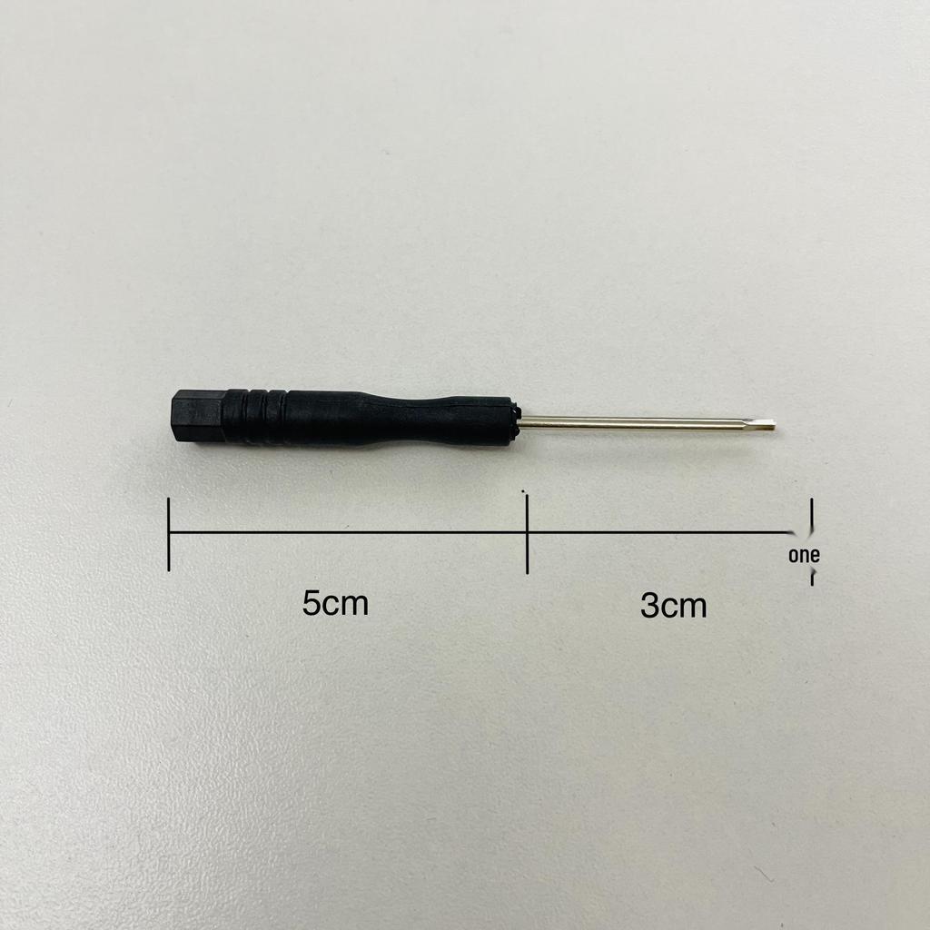 Mini H1.5 Black Hex Screwdriver for Toys: Short Disassembly Tool with Card Clip