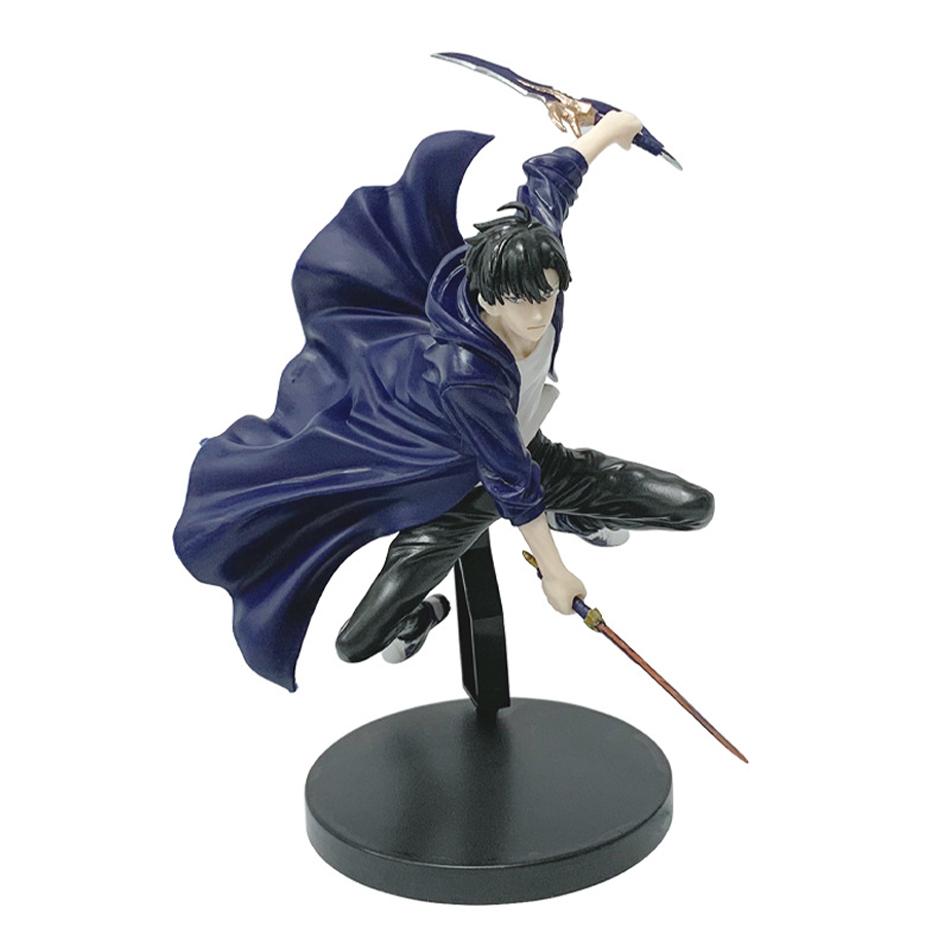 21cm In Stock Solo Leveling (Anime Version) Figure -Sung Jinwoo Action Figure PVC Collect Model Figure Display Anime Merchandise