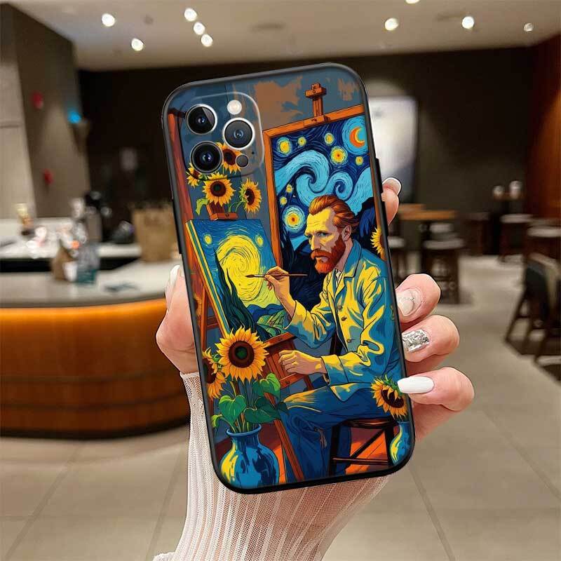 Starry Night Van Gogh Phone Case for Redmi Note 12 12S 12C 13 13C 13R 14 14S 14R 14C 11A 13X A3 A3X A4 A5 Pro Max Plus