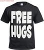 FREE HUGS T-shirt FUNNY JOKE HUMOUR COOL NOVELTY PRESENT GIFT PARTY XMAS Top