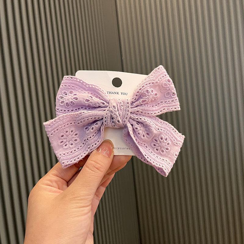 Kids' Lace Bow Hair Clip - Korean Style, Versatile DIY Accessory for Girls' Ponytails