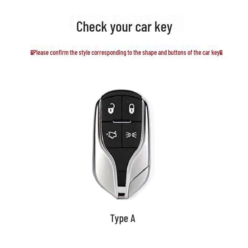 Maserati President GT Suede Key Cover for Levante/Ghibli with Buckle