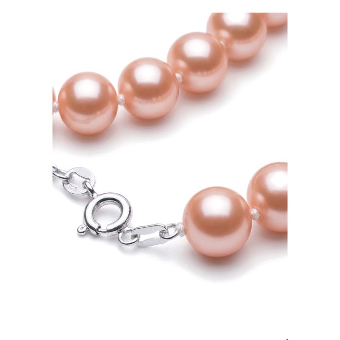 Collier - PEARLS & COLORS - Pearls & Colors - Perle d'eau douce semi-ronde 8-9 mm - Perle rose - Argent 925 Qualité AAA+