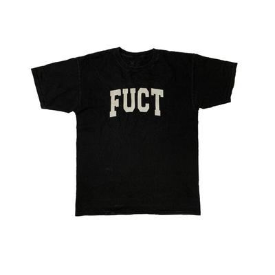 Vintage Fuct T-Shirt Distressed Skateboarding Hergestellt in den USA Ausgeblickt Schwarz T-Shirt Größe L