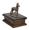Gran Danés I - urna para cenizas de perro, urna clásica con estatuilla, urna elegante con un perro de la marca Art-Dog