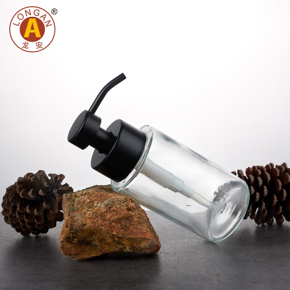 Hochwertige mattierte bernsteinfarbene Glasflasche mit doppeltem Seifenspender Schneller Versand Heiß Beliebt Doppelfunktion China Hersteller