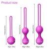 Biztonságos szilikon intelligens labda vibrátor Kegel Ball Ben Wa Ball Vagina Tighten Edzőgép Szexjáték nőknek hüvelyi gésa labda