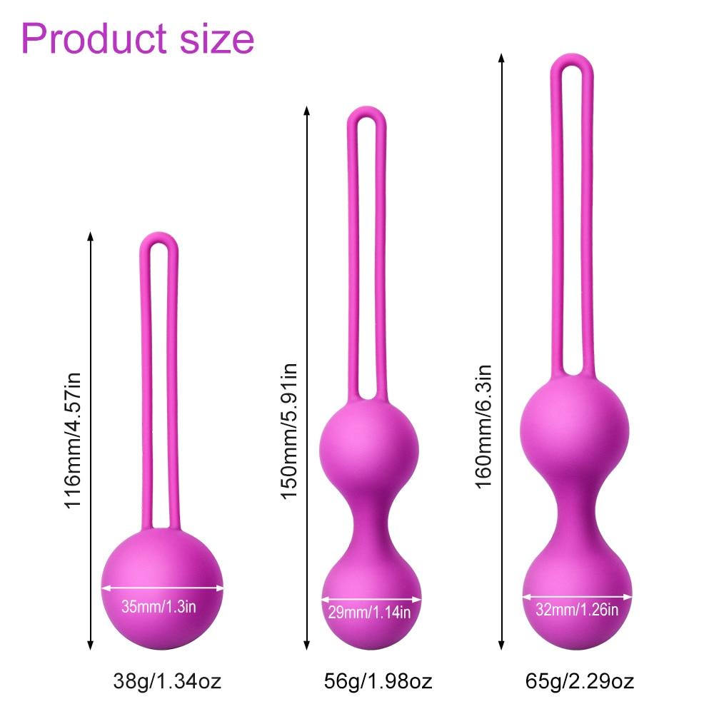 Safe Silicone Smart Ball Vibrator Kegel Ball Ben Wa Ball Vagina Tighten Exercise Machine Sex Toy for Women Vaginal Geisha Ball