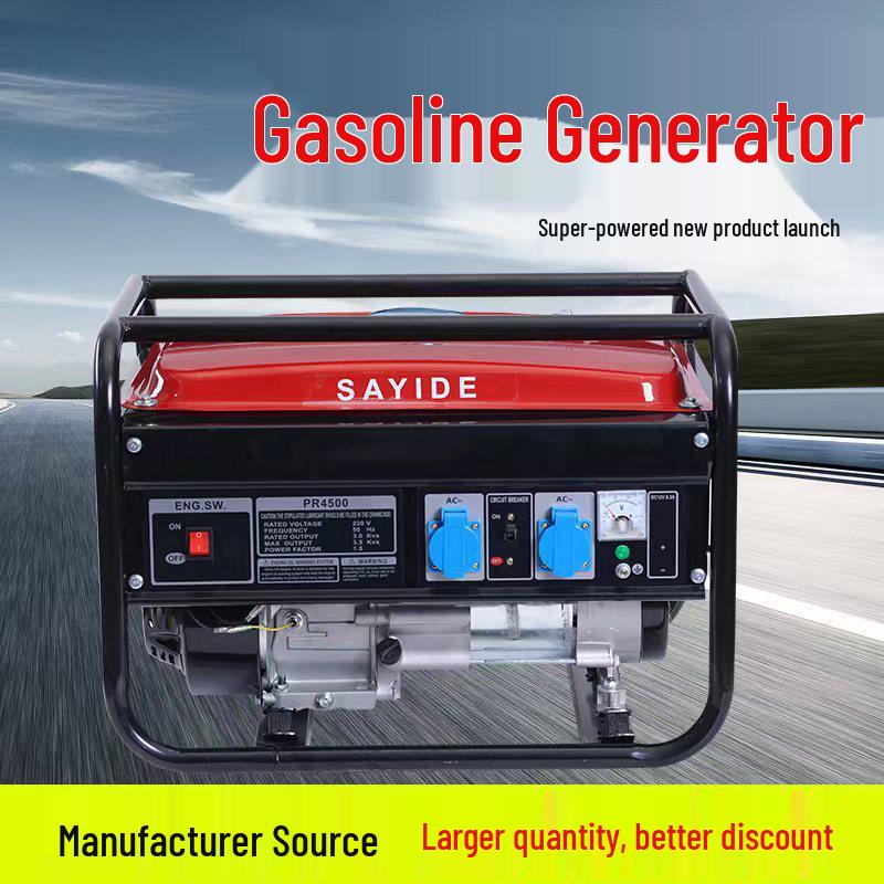Gerador de Gasolina Portátil Multivoltagem (2-10kw) para Uso Doméstico, ao Ar Livre, Montado em Veículo e Acampamento